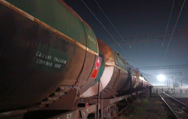 Ermənistana yanacaq daşıyan yük qatarı Böyük Kəsik stansiyasından yola salınıb