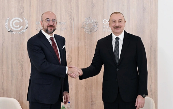 Ильхам Алиев встретился с Шарлем Мишелем