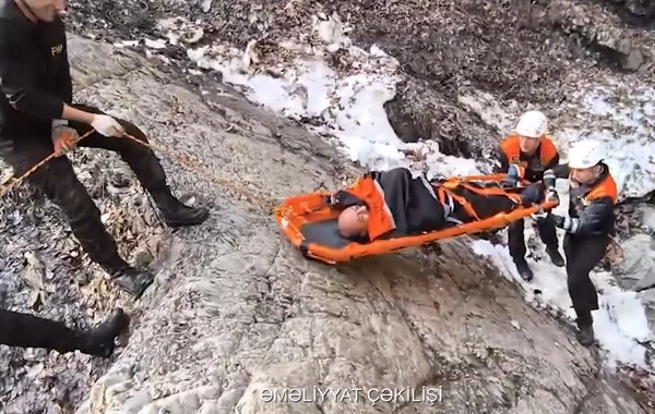 Qəbələdə dağlıq ərazidə yıxılaraq xəsarət alan 50 yaşlı kişi təxliyə olunub