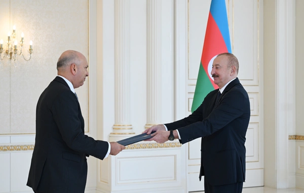 Ilham Aliyev received credentials of the newly appointed Ambassador of Egypt to Azerbaijan