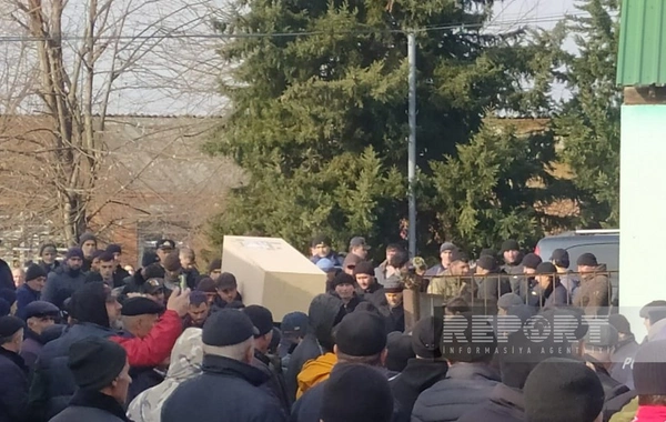 Təyyarə qəzasında həlak olan Zaqatala sakinləri dəfn edilib