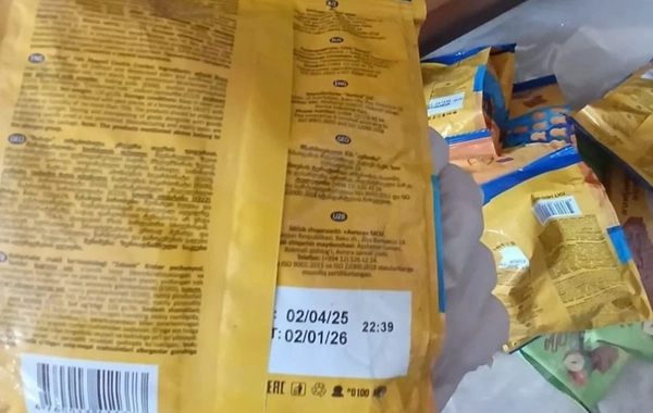 Marketdə vaxtı keçmiş məhsullar aşkarlandı - FOTOLAR