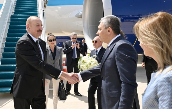 İlham Əliyev Türkiyəyə işgüzar səfərə gedib - FOTO