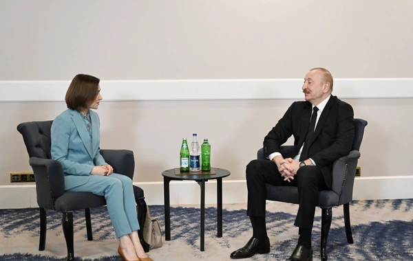 Prezident İlham Əliyevin Antalyada Moldova Prezidenti ilə görüşü olub