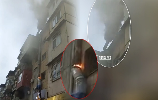 Bakıda restoranın havalandırma borusu ALIŞDI