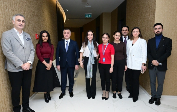 Leyla Əliyeva Liv Bona Dea Hospitalında Sümük iliyi nəqli mərkəzinin açılışında iştirak edib