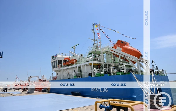Azərbaycandan Türkmənistana hədiyyə olunan tankerin GÖRÜNTÜLƏRİ