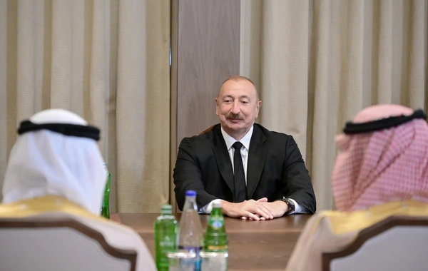 Prezident Ərəb Koordinasiya Qrupuna üzv qurumların rəhbər şəxslərini qəbul edib