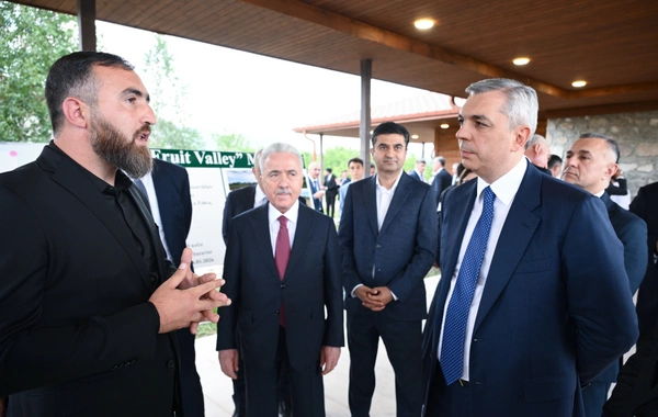 Xocalıda salınmış intensiv bağçılıq təsərrüfatları ilə tanışlıq