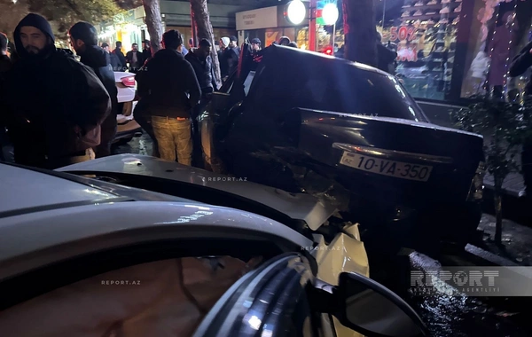 Sumqayıtda zəncirvari QƏZA: Səkkiz maşın toqquşdu