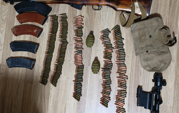 Şabran rayonunda silah-sursat aşkarlanıb