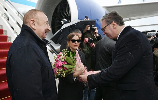 Президент Ильхам Алиев прибыл с официальным визитом в Сербию