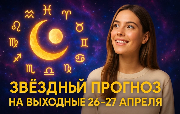Звёздный прогноз на выходные 26–27 апреля: какие знаки зодиака окажутся на волне успеха?