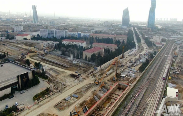 Bakıda yeni avtomobil yolunun tikintisi davam etdirilir