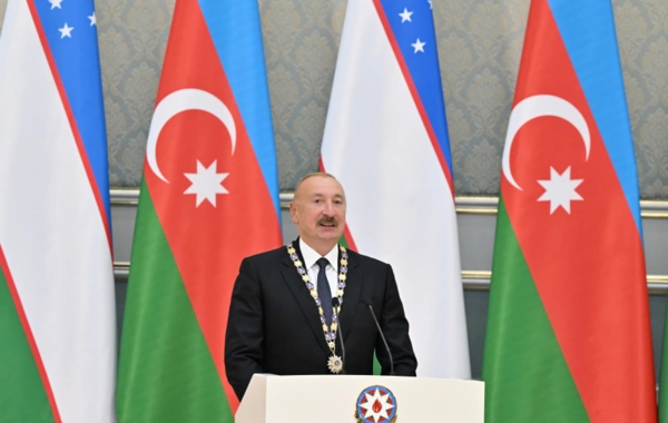 Daşkənddə Azərbaycan və Özbəkistan prezidentlərinin təltifolunma mərasimi keçirilib