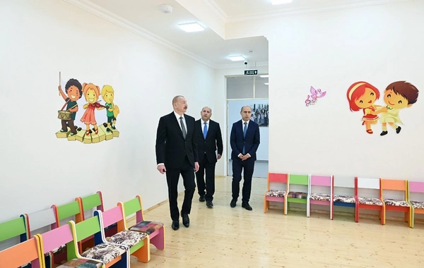 Ağdamın Kəngərli kəndində körpələr evi-uşaq bağçasının açılışı olub