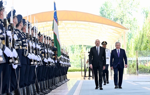 Daşkənddə Prezident İlham Əliyevin rəsmi qarşılanma mərasimi olub