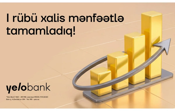 Yelo Bank ilk rübdə faiz gəlirlərini 25 % artırıb