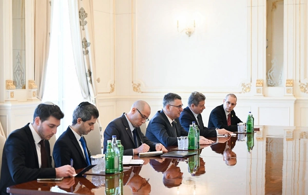 İlham Əliyev İsrail Dövlətinin xarici işlər nazirini qəbul edib