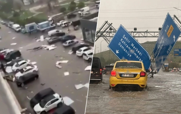 Türkiyədə güclü qasırğa FACİƏYƏ ÇEVRİLDİ: 1 ÖLÜ, 40 YARALI