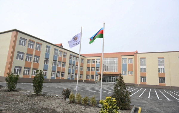 Ucarda Heydər Əliyev Fondunun təşəbbüsü ilə inşa olunan məktəb istifadəyə verilib