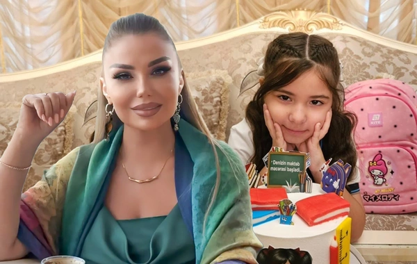 Könül Kərimova birinci sinifə gedən nəvəsini belə təbrik etdi