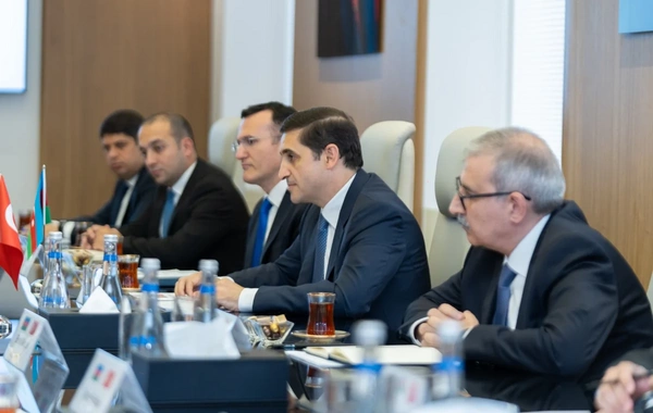 Ədliyyə naziri Fərid Əhmədov türkiyəli həmkarı Akın Gürleklə görüşüb