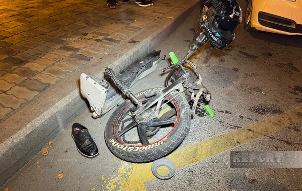 Gəncədə avtomobillə motosiklet toqquşub, ölən var