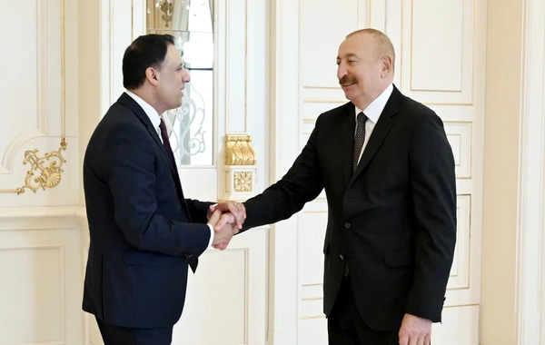 İlham Əliyev Böyük Britaniyanın ticarət üzrə dövlət nazirini qəbul edib