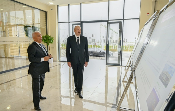 İlham Əliyev Yeni Səngəçal yarımstansiyasının açılışında iştirak edib