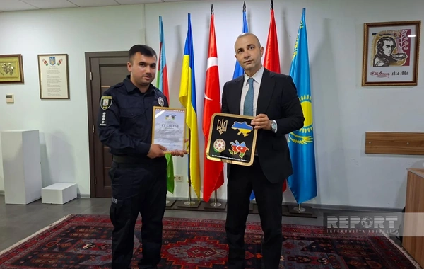 Ukrayna Milli Polisində xidmət edən azərbaycanlılar mükafatlandırılıb