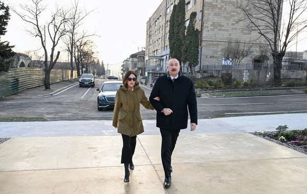 Prezident İlham Əliyev Xankəndi şəhərində Zəfər parkının açılışında iştirak edib