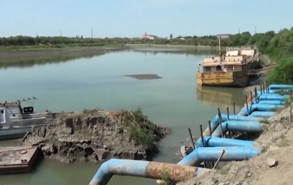 ADSEA: Kür çayının sahilyanı riskli zonalarında nasos stansiyalarına fasilə verilib