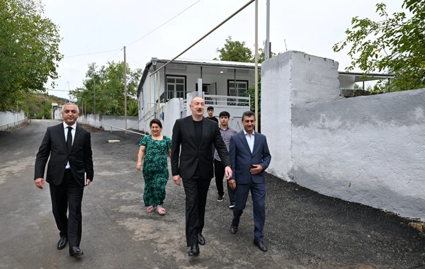 Prezident İlham Əliyev Xocalı rayonunun Badara kəndində olub
