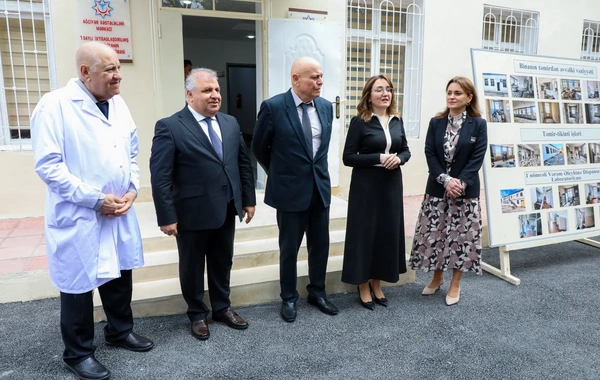 1 saylı İxtisaslaşdırılmış Poliklinikanın Laboratoriya şöbəsinin açılışı olub