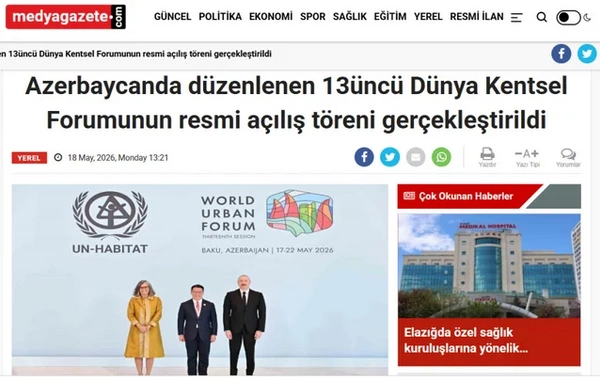 Мировые медиа широко осветили выступление Президента Ильхама Алиева на открытии WUF13