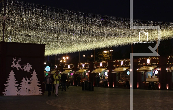 Dənizkənarı Bulvar Yeni İlə xüsusi hazırlaşıb - Bu dəfə Buz Meydançası da olacaq