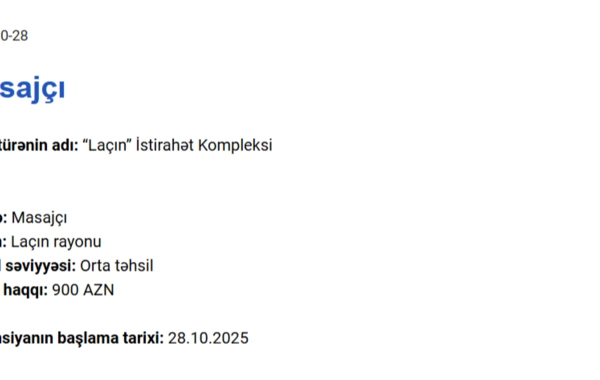ВНИМАНИЮ желающих работать в Карабахе: зарплата до 1500