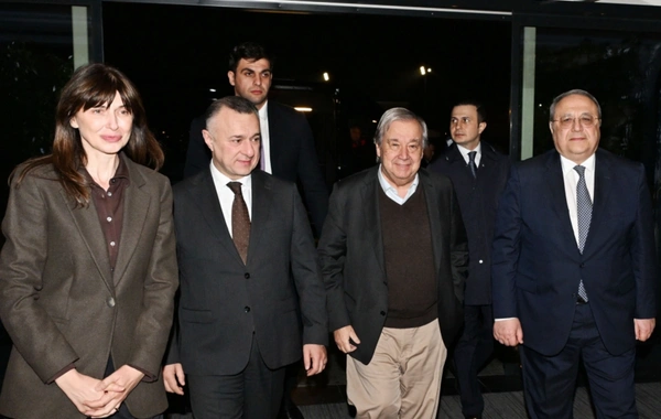 Антониу Гутерриш прибыл с визитом в Азербайджан