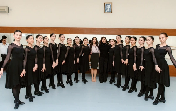 Leyla Əliyeva Bakı Xoreoqrafiya Akademiyasının qonağı olub