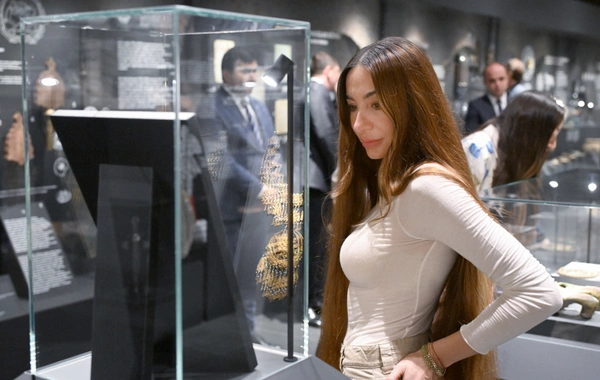 Leyla Əliyeva və Arzu Əliyeva Şəkidə tarixi-memarlıq abidələrinin bərpadan sonra açılışında iştirak ediblər