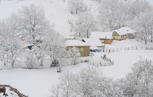 Bəzi ərazilərə qar yağır - FAKTİKİ HAVA