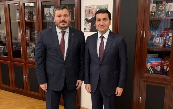 Assistant to the President Hikmet Hajiyev met with Ambassador of Ukraine to Azerbaijan Yuriy Gusev