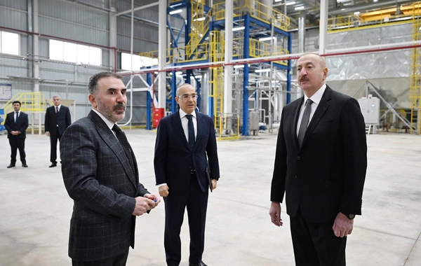 Prezident İlham Əliyev "AZWOOL" mineral daş yunu zavodunun açılışında iştirak edib