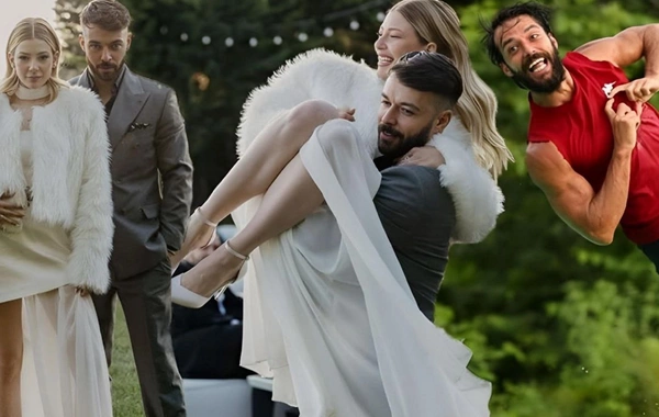 Survivor qalibi Hilmi Cemin toyundan görüntülər