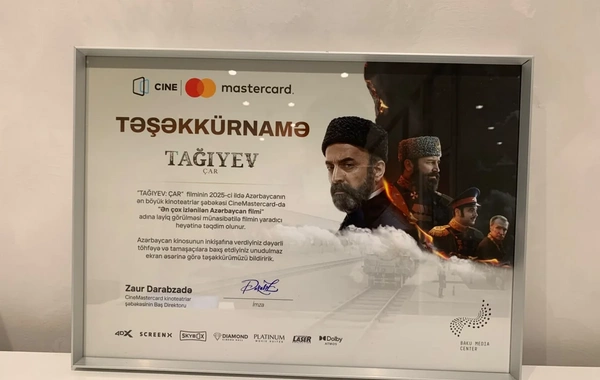 "Tağıyev" kinoteatrlarda ən çox baxılan Azərbaycan filmi olub
