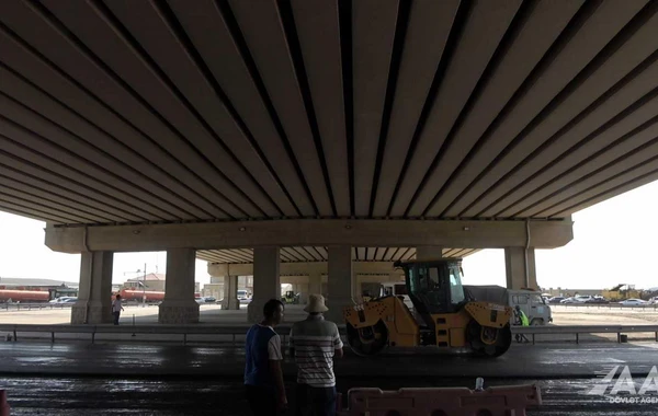 Salyan şossesinin "Lökbatan dairəsi" adlanan hissəsi təmir edilir