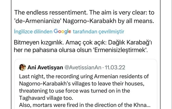 Milli, etnik və dini düşmənçiliyin salınmasına hesablanmış anti-Azərbaycan şəbəkə