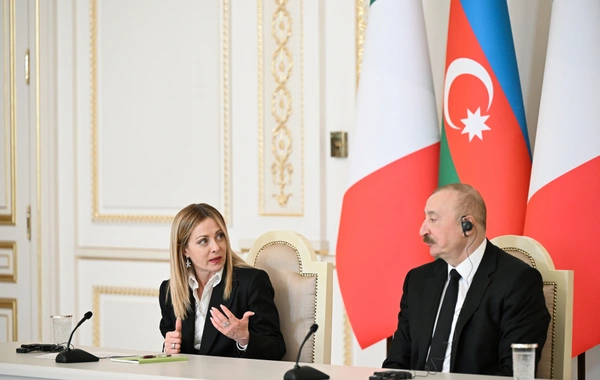 Meloni: Əminəm ki, İtaliya ilə Azərbaycan arasındakı dostluq əlaqələri bundan sonra daha da inkişaf edəcək