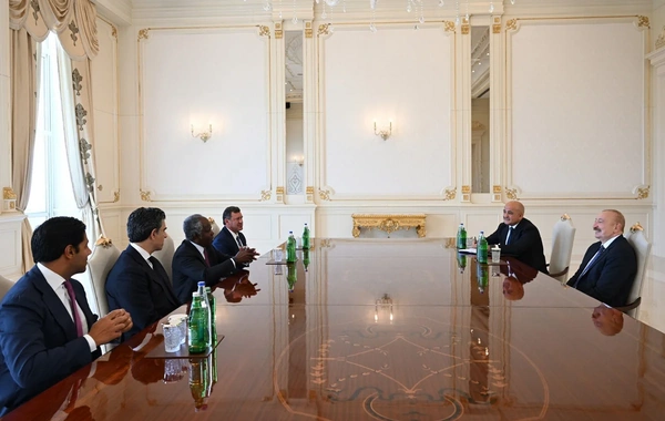 İlham Əliyev Global Infrastructure Partners şirkətinin rəhbərini qəbul edib